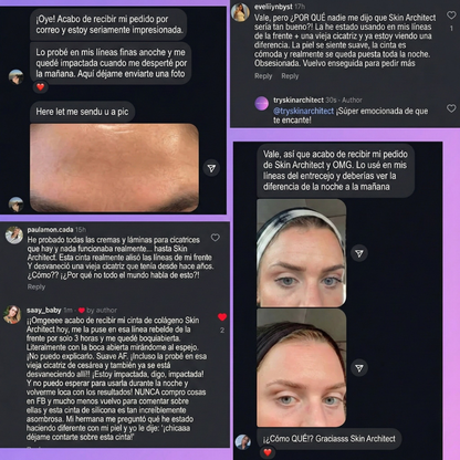 Skin Architect™ Láminas de Silicona y Colágeno